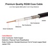 MOOKEERF RG58 Coaxial Cable 150ft, Low Loss 50 Ohm Coax