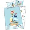 Arle-Living 3-Piece Baby Bed Linen Reversible Design Little Pirates Renforcé