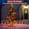 12 Pack Upgraded Solar Christmas Candy Cane Lights, 8 Modes