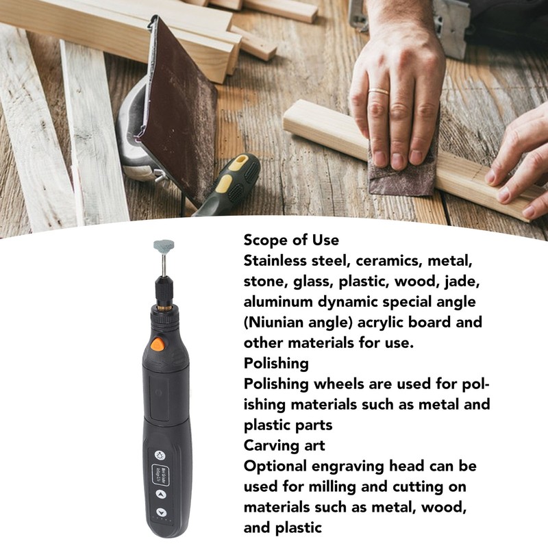 5 Speed 3.7V Mini Cordless Rotary Tool Mini Electric Grinder