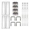 Extreme Max 3006.7032 10" Galvanized Swivel-Top Bunk Bracket with Hardware