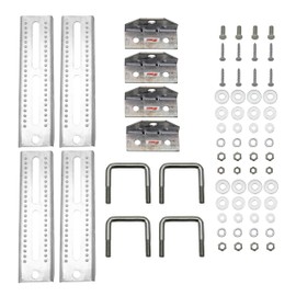 Extreme Max 3006.7032 10" Galvanized Swivel-Top Bunk Bracket with Hardware for 1.5" x 3" Trailer - 4-Pack