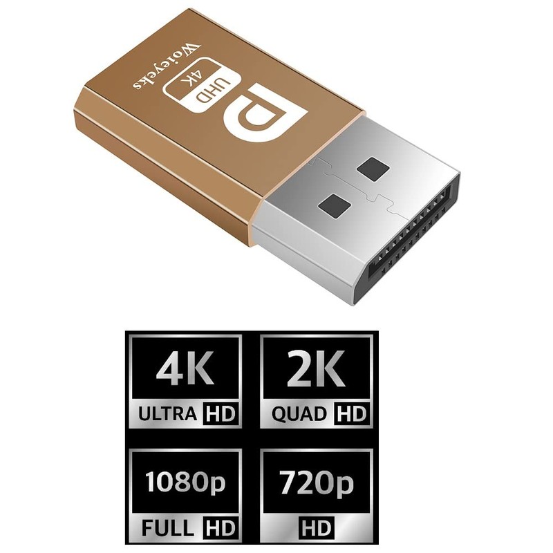 Woieyeks DisplayPort Headless Ghost Display EDID Emulator,Virtual Display Adapter,DP Dummy