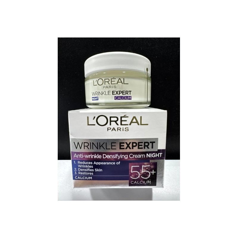 L'Oreal Wrinkle Expert Anti-Wrinkle Densifying Night Cream 55+Calcium (1.69floz)