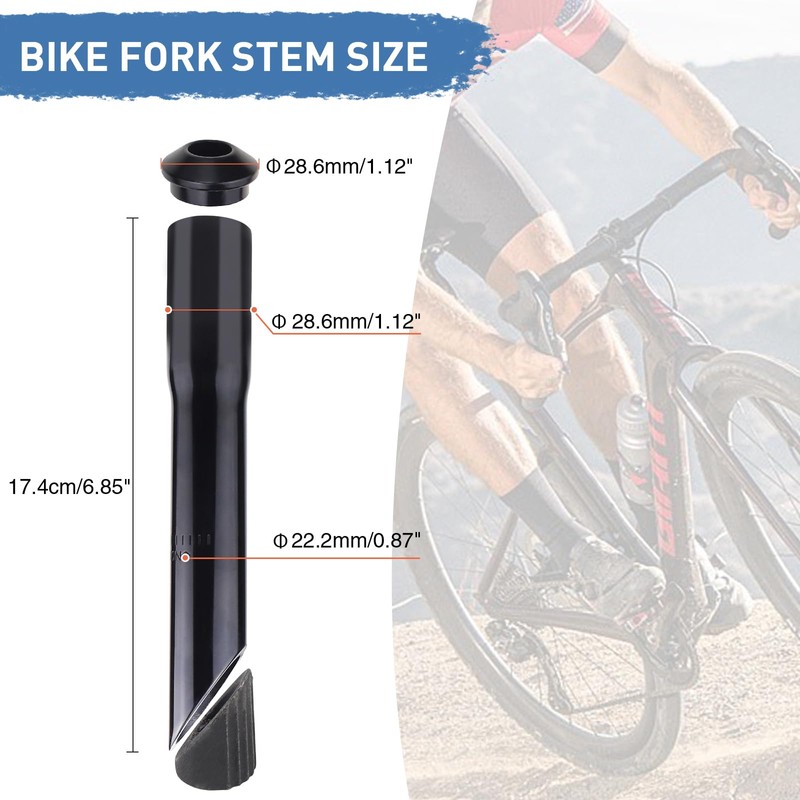 ZUKKA 自転車ステムライザーアダプター 22.2mm 自転車フォークステムクイル ハンドルバーエクステンダー ロードマウンテンサイクリング用 ブラック