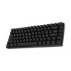 Mechanical Keyboard 82 Key RGB 3 Connection Modes Black Ergonomic