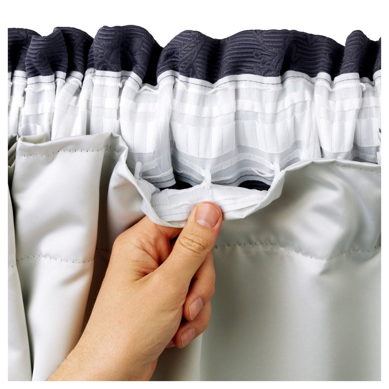 RAYYAN LINEN Blackout Thermal Lining for Curtains, Readymade Tape Top