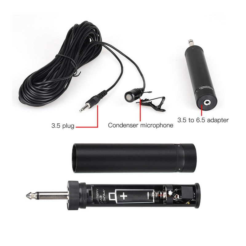 LiebeWH Lavalier Microphone, Lapel Saxophone, Wired Professional Musical Instrument Accessories