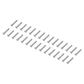 PATIKIL M3 x 18 mm Flat Head Socket Cap Screws, 50 Pack 304 Stainless Steel 18-8 Machine Screws Flat Countersunk Bolts Hex Socket Drive Full Thread Grade 6.8