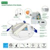 zouzai 1 Pack 6 Inch 5CCT Ultra-Thin LED Recessed Ceiling