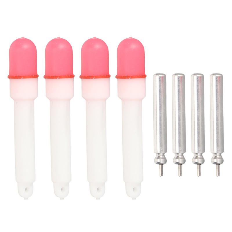 4PCS Fishing Glow Sticks High Visibility Night Fishing Float Tail