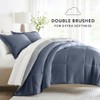 LINENS & HUTCH Bedding Bundle, Reversible Microfiber Comforter Set and
