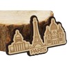 Printtoo Depicting Paris France Monuments Engraved Wooden Fridge Magnet Souvenir