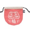 Techno Prime Daruma Pouch, Red