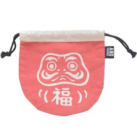 Techno Prime Daruma Pouch, Red