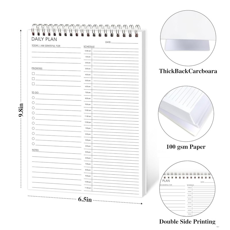 24 Hour Daily Planner - To Do List for Work