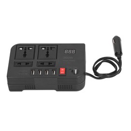 DC12V to AC220V LCD Modified Sine Wave Inverter Car Multifunctional High Power Supply Converter 300W