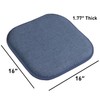 Sweet Home Collection Chair Cushion Memory Foam Pads Honeycomb Pattern