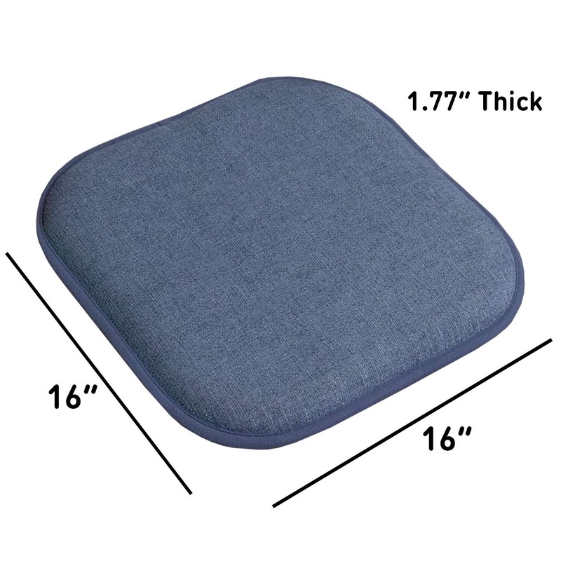 Sweet Home Collection Chair Cushion Memory Foam Pads Honeycomb Pattern