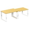 Wobmmi Kitchen Cabinet Organization Shelf，Set of 2 Height Adjustable Storage