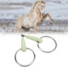 Horse Snaffle Bit Rubber Wrapped Stainless Steel Loose Ring Horse