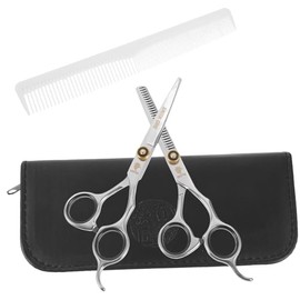 Angoily Hairdressing Scissor Set Flat Teeth Scissors Easy to Use Hair Cutting Tools for Salon Home