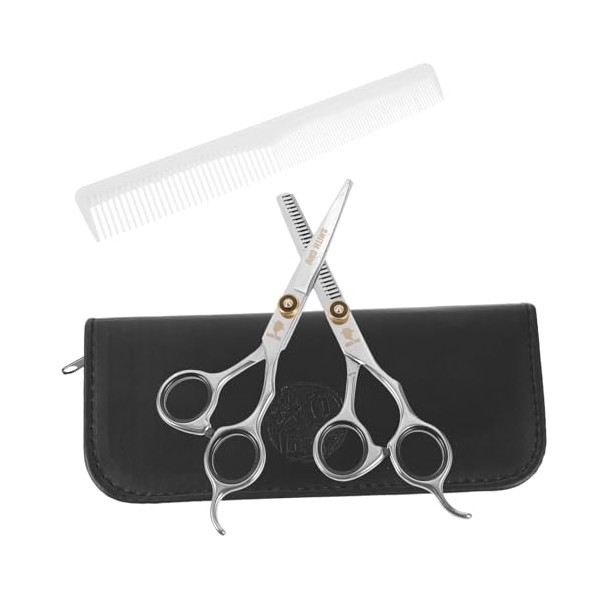 Angoily Hairdressing Scissor Set Flat Teeth Scissors Easy to Use