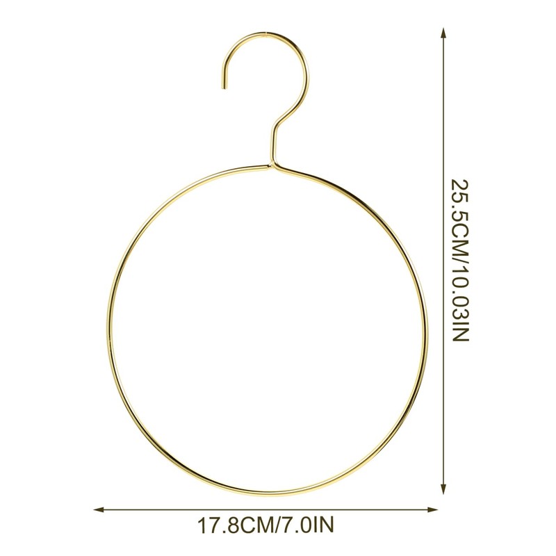 16 Pcs Metal Circle Hanger, Belt Scarf Ring Hanger, No