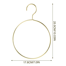 16 Pcs Metal Circle Hanger, Belt Scarf Ring Hanger, No Snag Closet Storage Organizer Holder for Mens Ties, Womens Shawls, Pashminas, Towel, Clothes