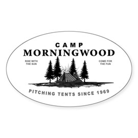 CafePress Camp Morningwood Oval Sticker Oval Car Bumper Sticker