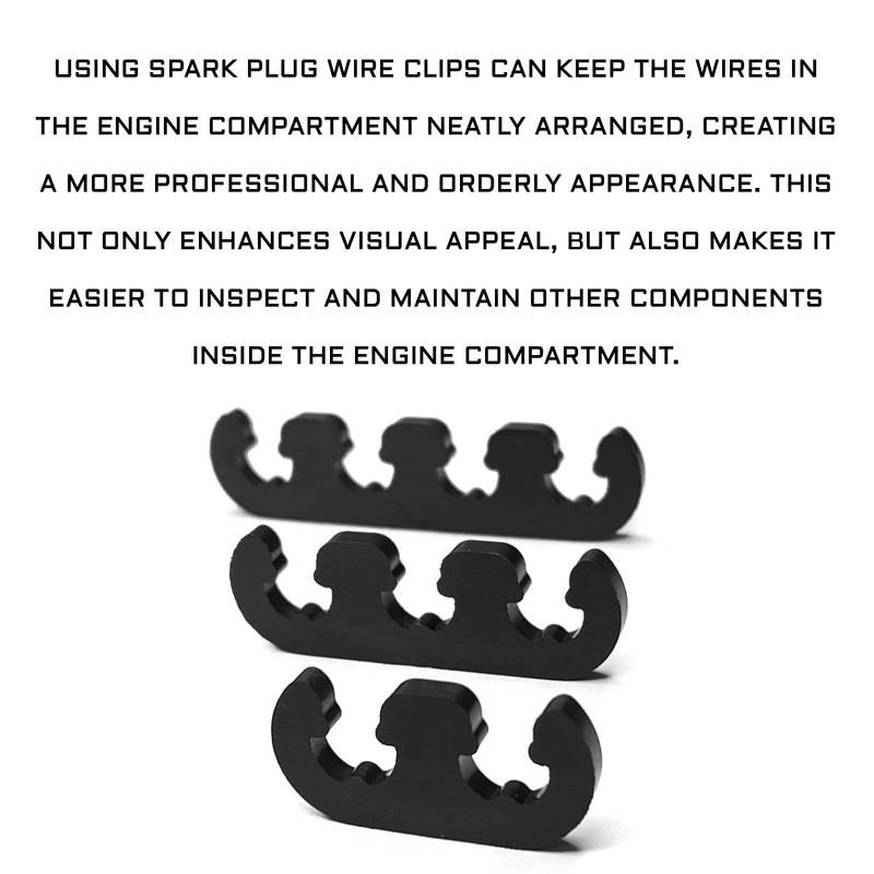 QKYS 6PCS Spark Plug Wire Separator Set, 7mm 8mm 8.5mm