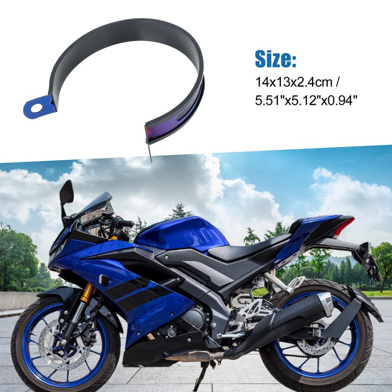 A ABSOPRO Motorcycle Exhaust Down Pipe Clamp 100mm Joint Clamp