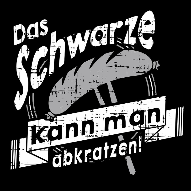 Shirtoo Barbecue Apron Das Schwarze kann Man abkratzen - Funny