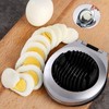 Stainless Steel Egg Slicer, 3 Slicing Styles Heavy Duty Boiled