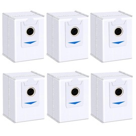 Dust Bags Compatible with ECOVACS DEEBOT X2 Omni/ X2/ X2 PRO/ DEX86/T30S / T30S PRO/X5 Robot Vacuum Cleaner - Disposable Replacement Vacuum Bags（6Pack)
