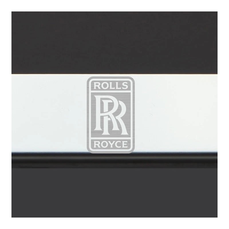 KA Chrome Polished Fit Rolls Royce Logo Laser Etched Engraved