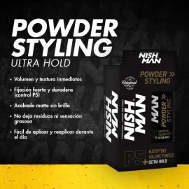 Cera En Polvo Para Peinar Nishman Texturizador Matte P5 20g