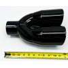 Dual Exhaust Tip 3.00" Inlet Dual 4.00 X 12.00 Long