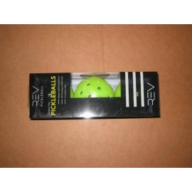 Rev NEW! 3-Pack Rev Outdoor Yellow Pickleballs