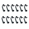 ZCLGOOD 12PCS Replacement Dog Crate Locking Latch, Black Plastic Wire