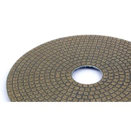 BSRTTOOL 6" Electroplated Diamond Polishing Pads- Wet Dry Sanding Tile Stone Marble Granite Concrete Ceramics Glass(60 Grit)
