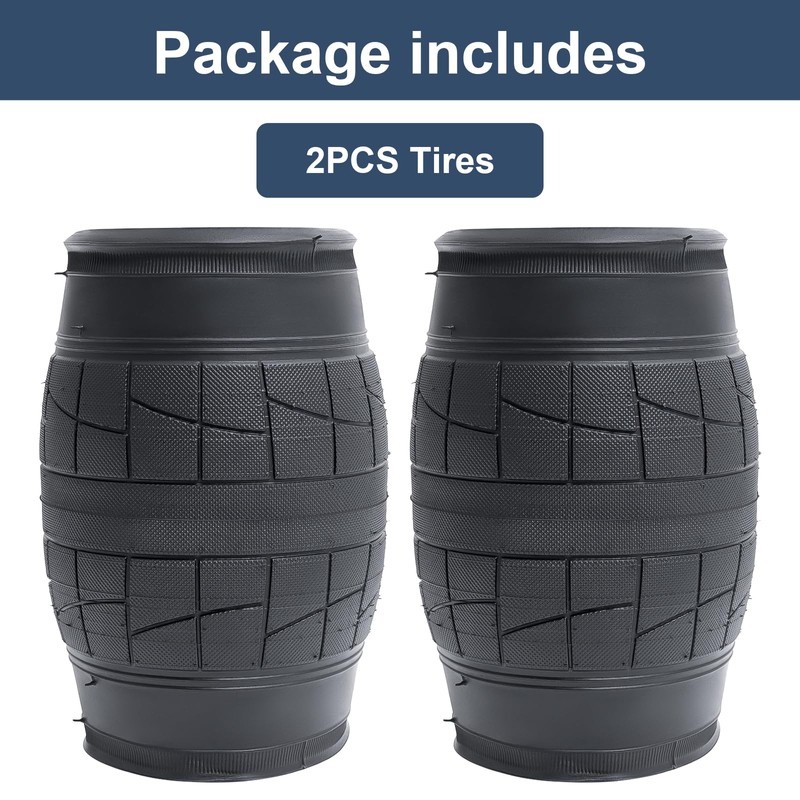YUNSCM 2-PCS 20" Folding Replacement Bike Tires 20x2.50/63-406 City, Road