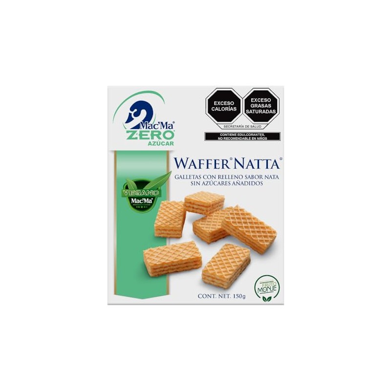 Mac´Ma Galletas Waffer Natta Zero Azucar 150g