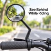 2-Piece Universal Bike Rearview Mirrors – 360° Rotating Handlebar Mirrors
