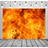 CORFOTO Fabric 7x5ft Fire Backdrop Theme Photography Burning Flame Bonfire