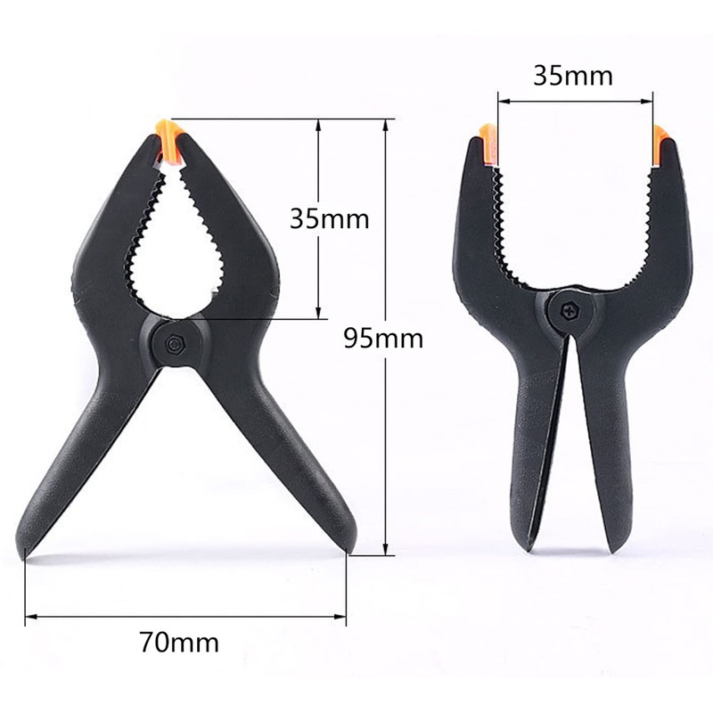 32PCS Nylon Spring Clamps Set Quick DIY Tools Grip Plastic