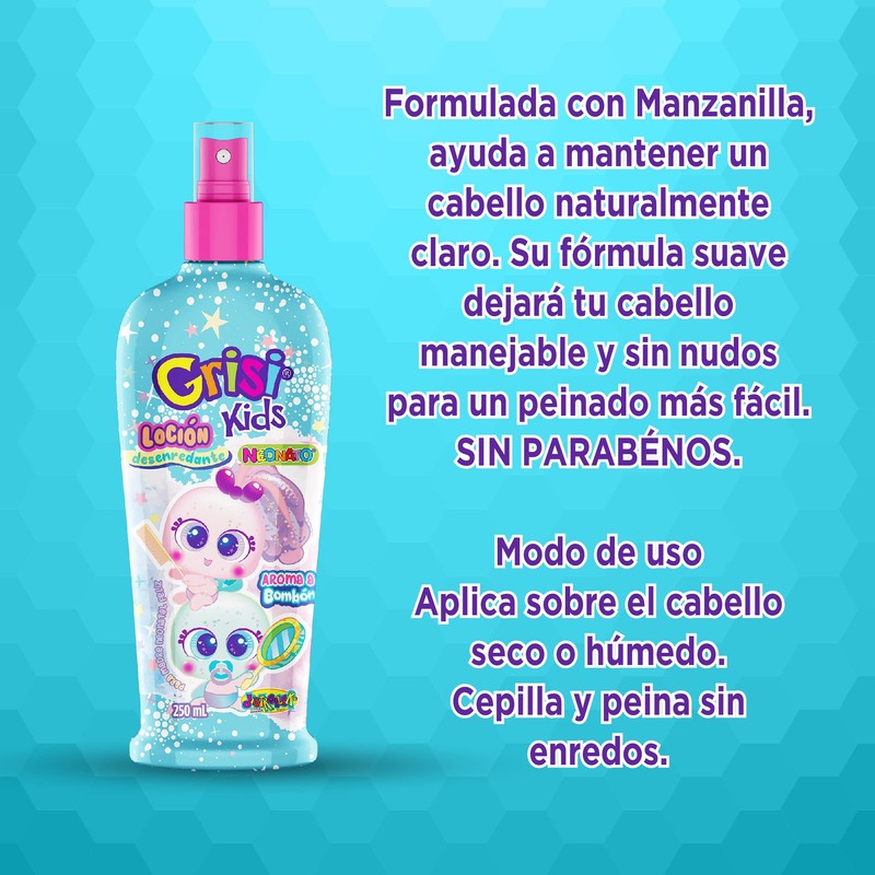 Grisi Kids, Loción Desenredante Neonatos, 250 ml | Aroma a