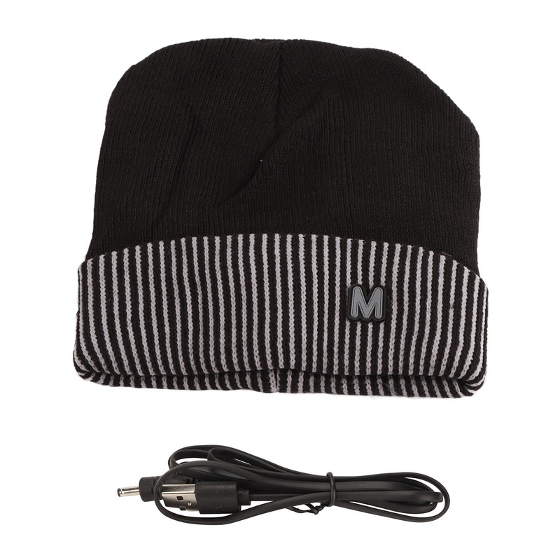 Electronic Warming Hat USB Charging Thermal Thick Soft Knitted Heated
