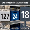 80Pcs 1inch Reflective Mailbox Number Sticker Decal Adhesive Reflective Address