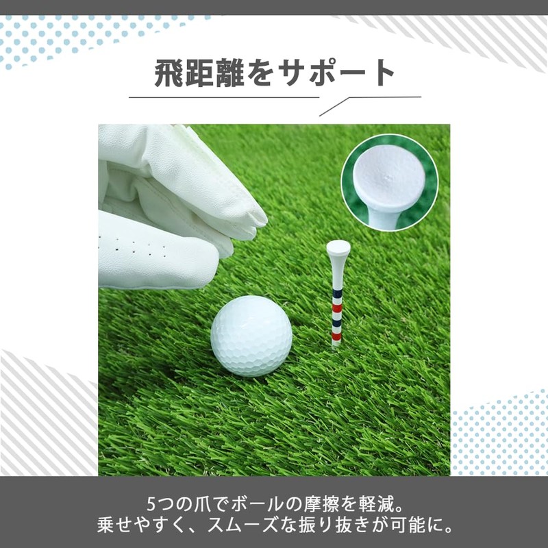 AZNABLE Golf Tees Golf Tees Long Tees Height Adjustable 83mm